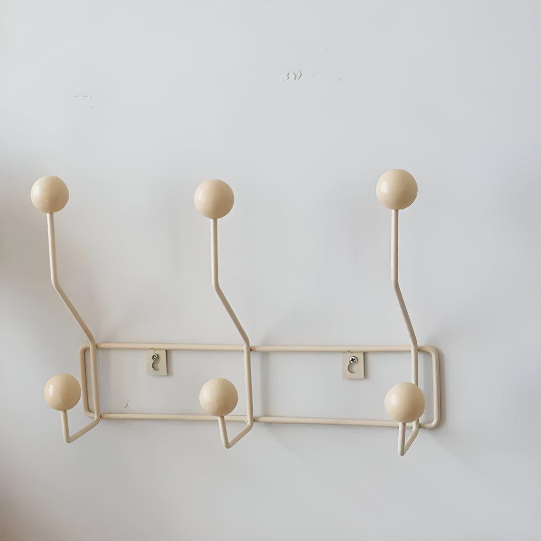 Wandgarderobe Mid-Century – Gusseisen 3–4 Haken & Flur