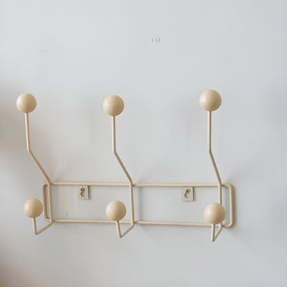 Wandgarderobe Mid-Century – Gusseisen 3–4 Haken & Flur
