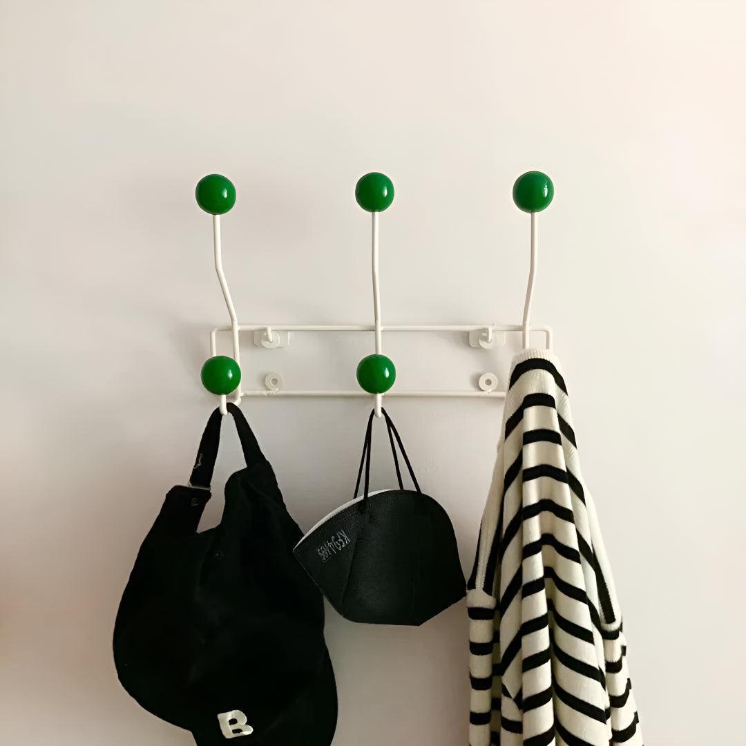 Wandgarderobe Mid-Century – Gusseisen 3–4 Haken & Flur