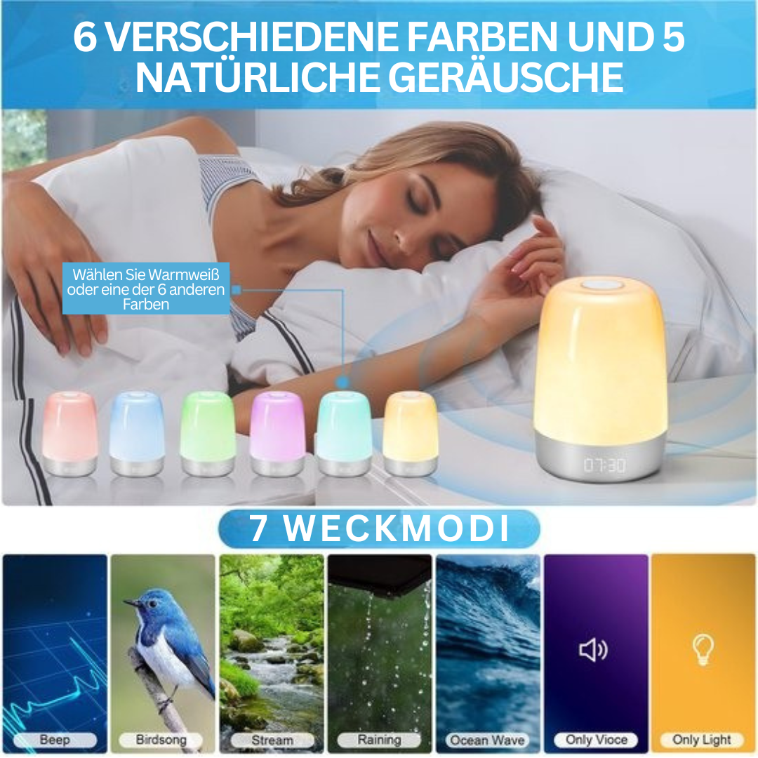 Wake-up-Light – Naturklänge Lichtwecker & Sonnenaufgangssimulation