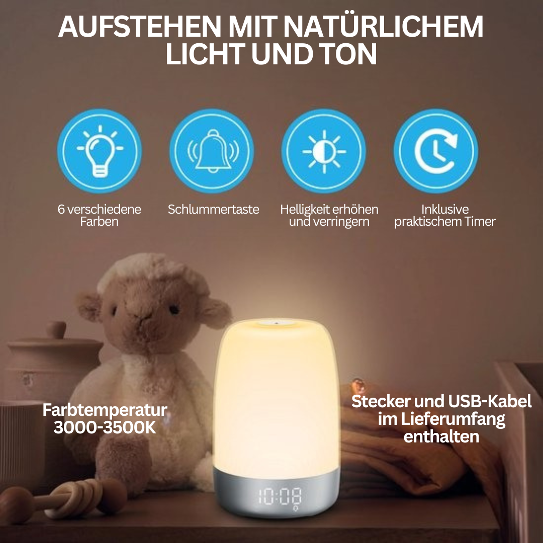 Wake-up-Light – Naturklänge Lichtwecker & Sonnenaufgangssimulation