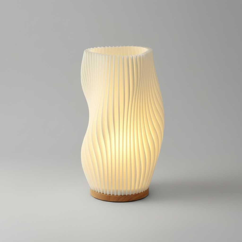 Wavecrest | Moderne Tischlampe mit Wellenförmigem Design