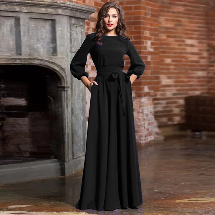 Maxikleid Mit Flatterärmeln Damen Hochzeitsgast – Fließend & Elegant