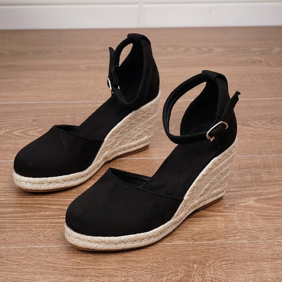 Anna | Damen Keilsandalen – Knöchelschnalle, Bequem & Sommerlich