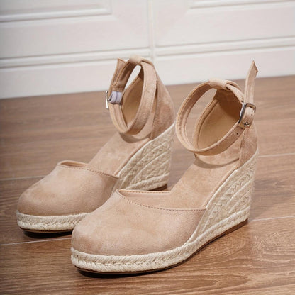 Anna | Damen Keilsandalen – Knöchelschnalle, Bequem & Sommerlich
