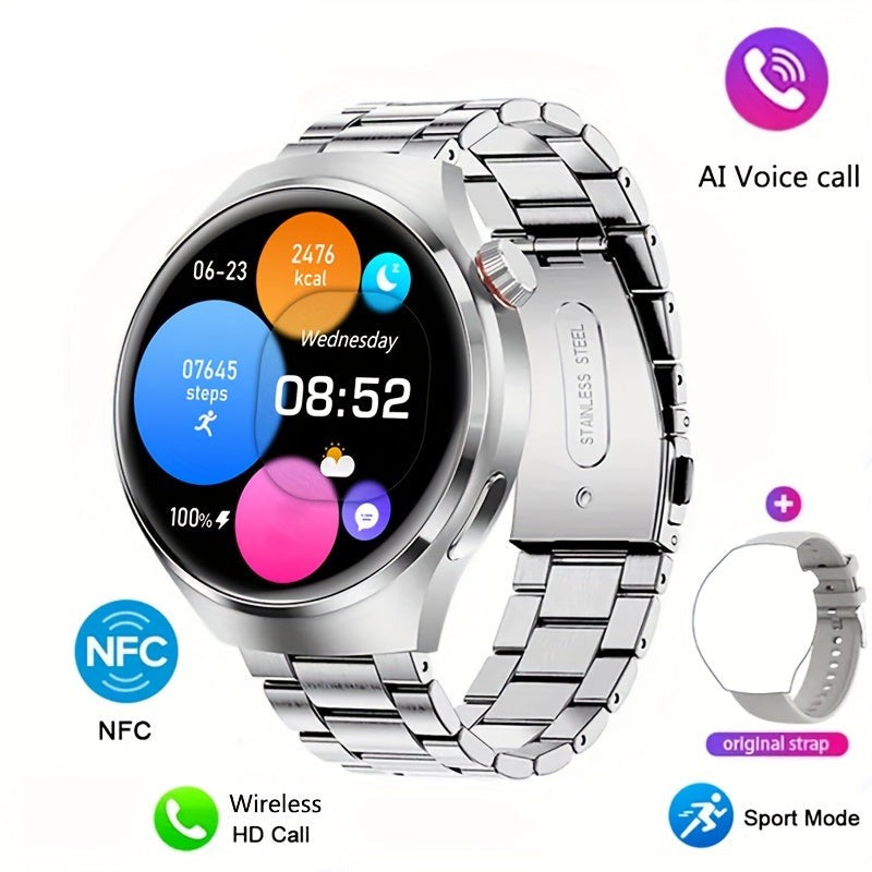 Herren Smartwatch NFC – Gesundheitstracking Bluetooth & Sportmodus