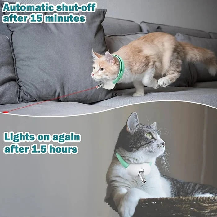 Laser-Spielhalsband für Katzen – Automatisch & Verstellbar