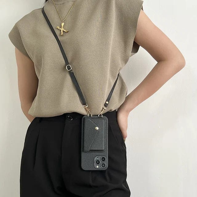 Crossbody-Handyhülle Leder – Schultertasche Damen & Herren