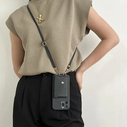 Crossbody-Handyhülle Leder – Schultertasche Damen & Herren