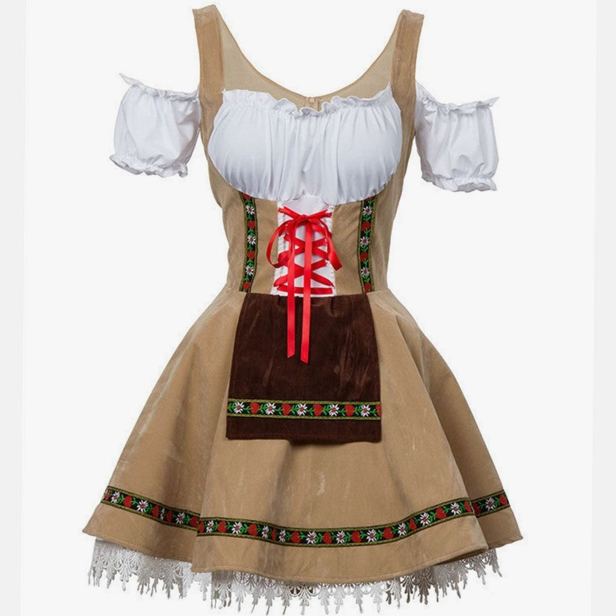 Dirndl mit schulterfreiem Schnürmieder – Bild 5