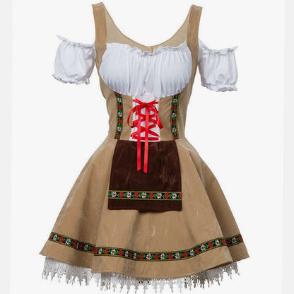 Dirndl mit schulterfreiem Schnürmieder – Bild 5