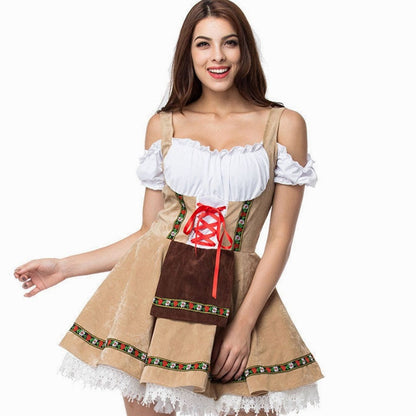 Dirndl mit schulterfreiem Schnürmieder – Bild 6