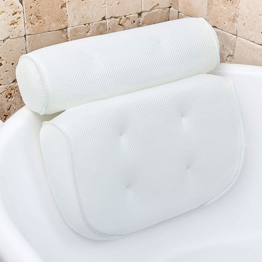 Badekissen Mit Nackenstütze – Ergonomisch, 4D Mesh & Mit Saugnäpfen – Bild 1