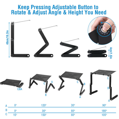 Laptopständer 360° Ergonomisch – Höhenverstellbar Faltbar & Stabil