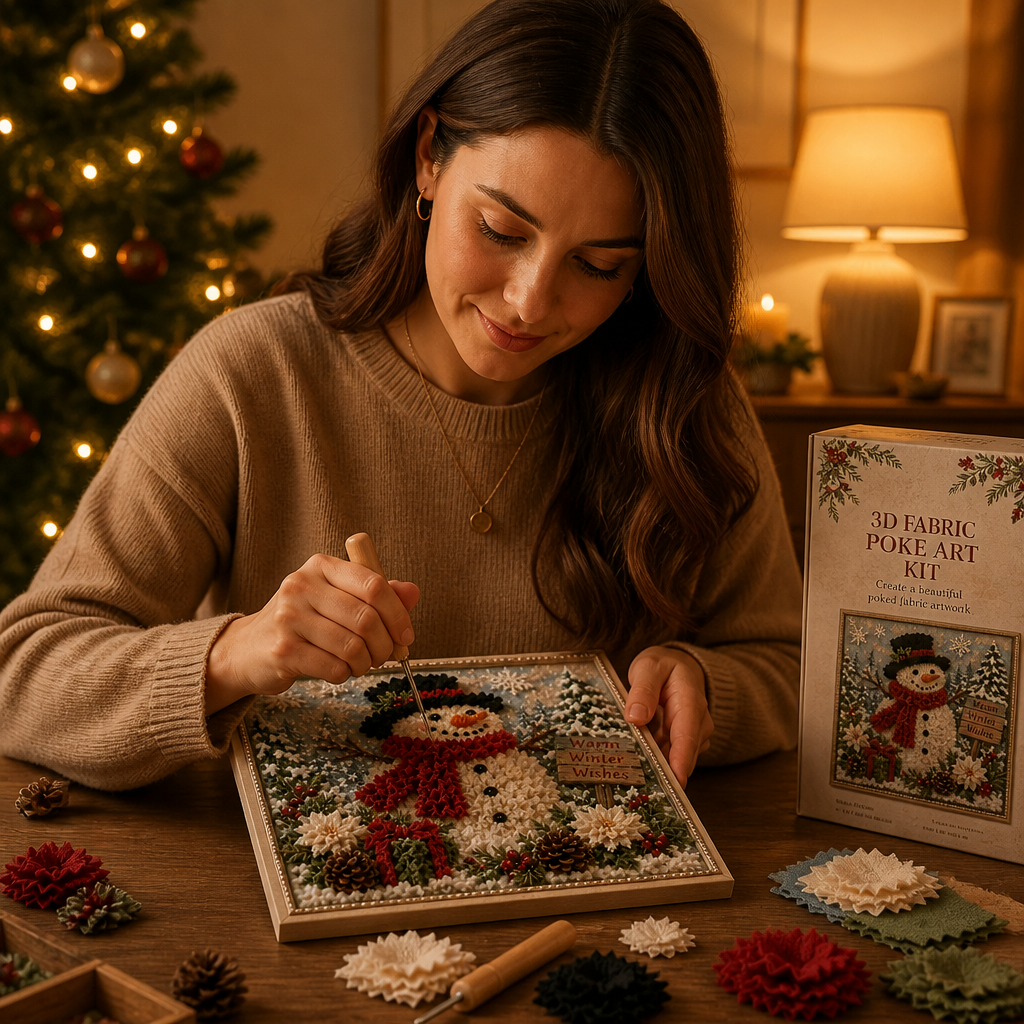 3D Stoff Bastelset Weihnachten – Vorgestanzt, Ohne Nähen & 6 Motive – Bild 6