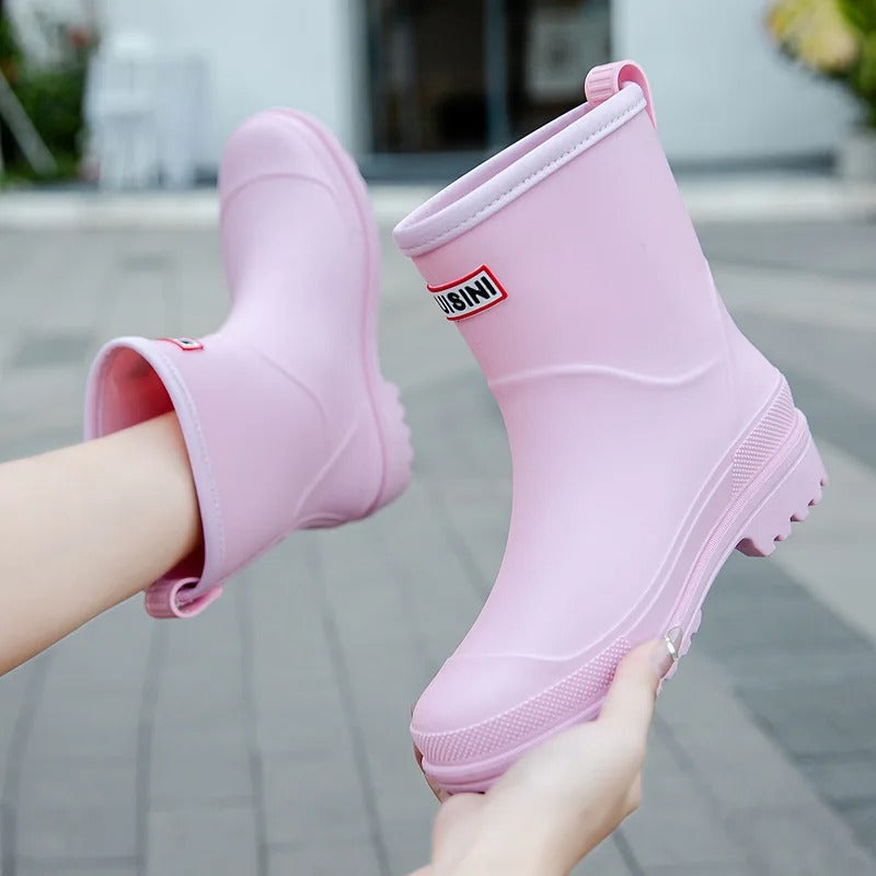 Damen Gummistiefel Halbschaft – Wasserdicht Rutschfest & Stylisch