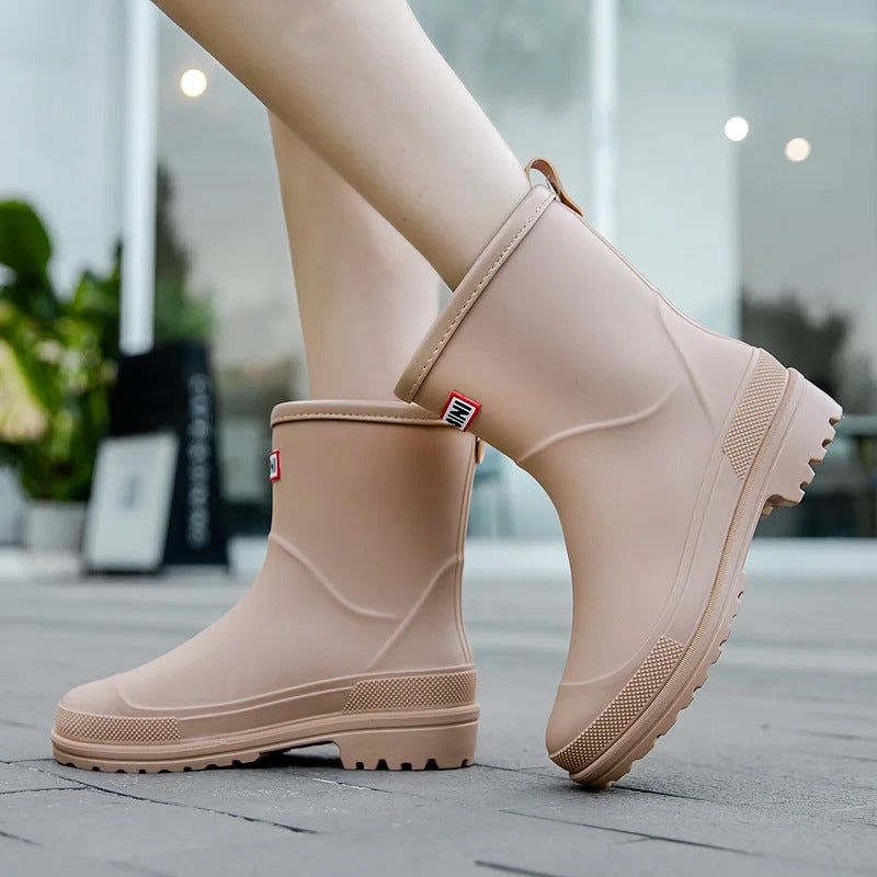 Damen Gummistiefel Halbschaft – Wasserdicht Rutschfest & Stylisch