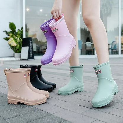 Damen Gummistiefel Halbschaft – Wasserdicht Rutschfest & Stylisch