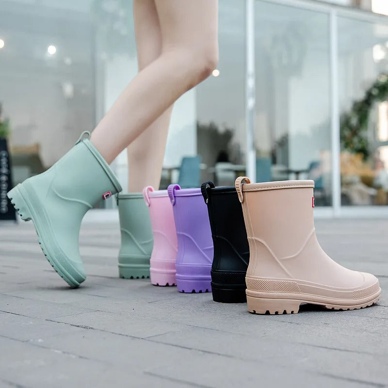 Damen Gummistiefel Halbschaft – Wasserdicht Rutschfest & Stylisch