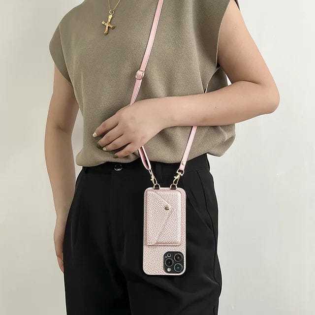 Crossbody-Handyhülle Leder – Schultertasche Damen & Herren