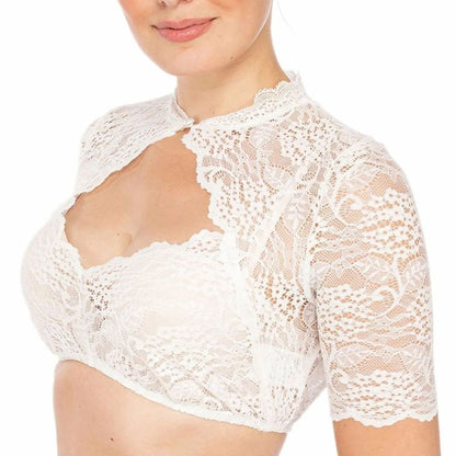 Dirndlbluse mit eleganter Spitze – Bild 1