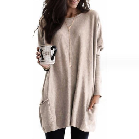 Sabina | Damen Longpullover – Modisch, Weich & Lang