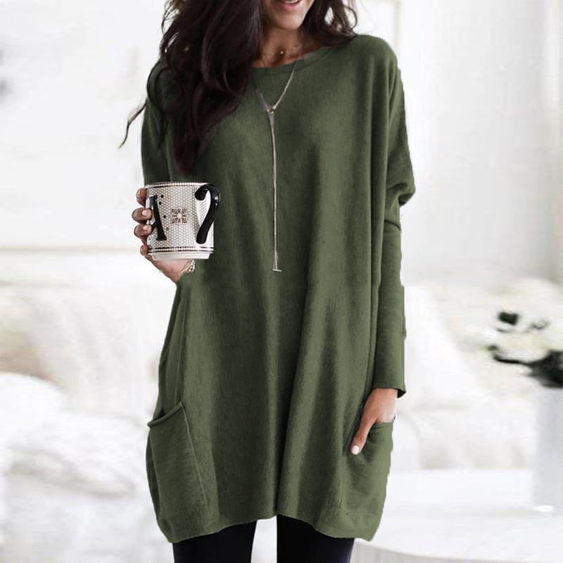 Sabina | Damen Longpullover – Modisch, Weich & Lang