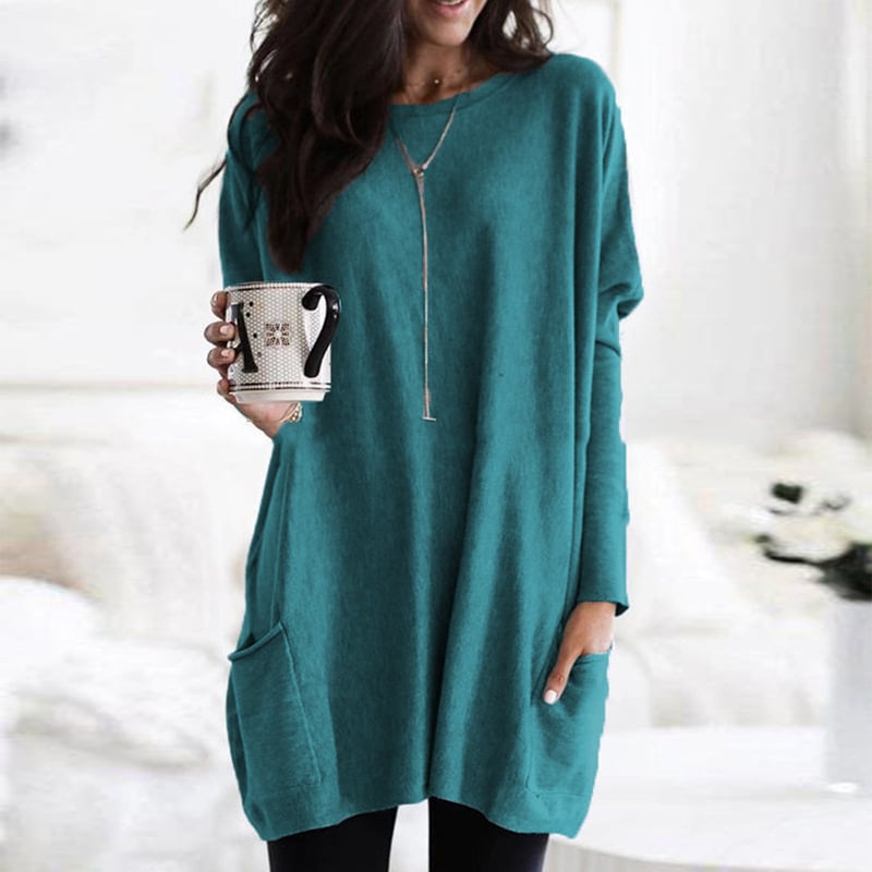 Sabina | Damen Longpullover – Modisch, Weich & Lang