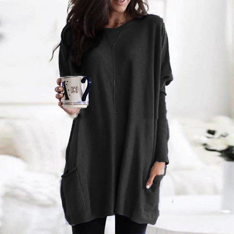 Sabina | Damen Longpullover – Modisch, Weich & Lang