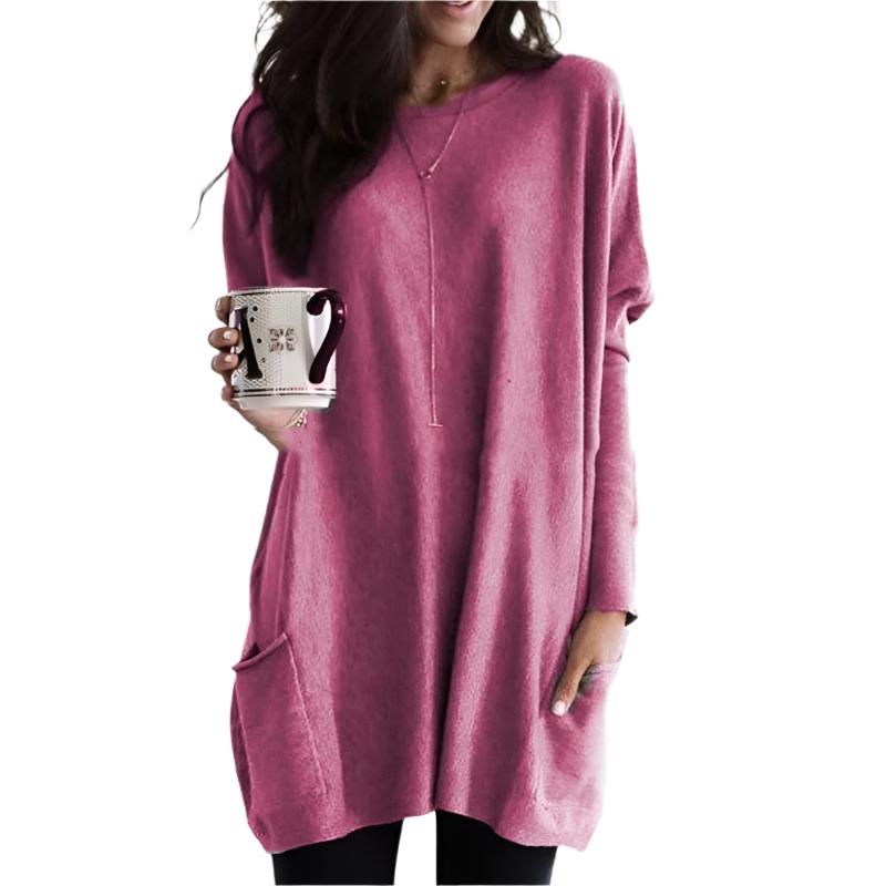 Sabina | Damen Longpullover – Modisch, Weich & Lang