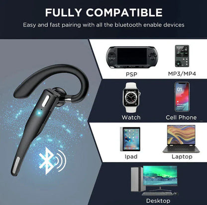 Bluetooth 5.1 Headset – Dual Mic Kabellos & Geräuschunterdrückung