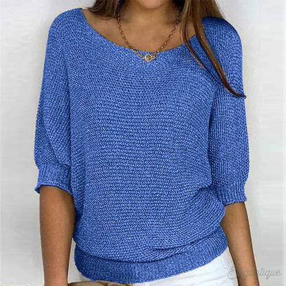 Damen Pullover Elegant – Feinstrick, Weicher Griff & Schlichter Look