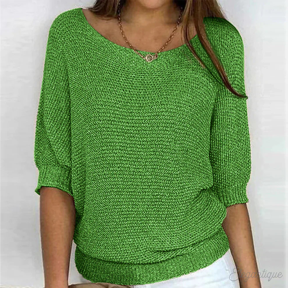 Damen Pullover Elegant – Feinstrick, Weicher Griff & Schlichter Look
