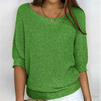 Damen Pullover Elegant – Feinstrick, Weicher Griff & Schlichter Look