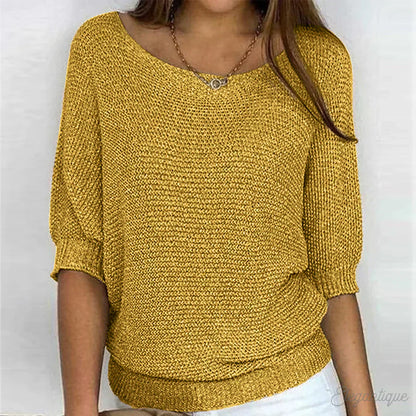 Damen Pullover Elegant – Feinstrick, Weicher Griff & Schlichter Look