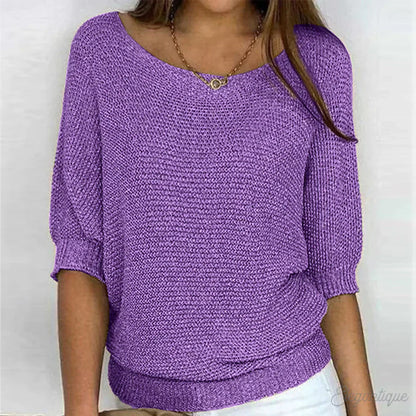Damen Pullover Elegant – Feinstrick, Weicher Griff & Schlichter Look