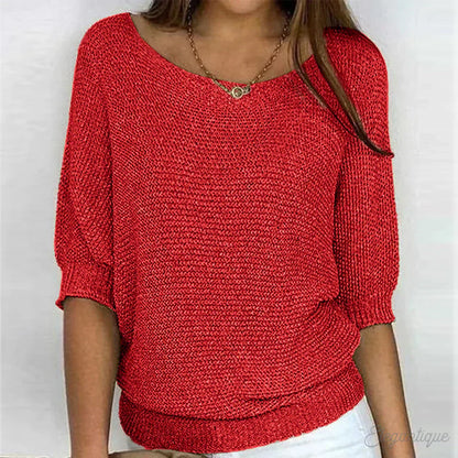 Damen Pullover Elegant – Feinstrick, Weicher Griff & Schlichter Look