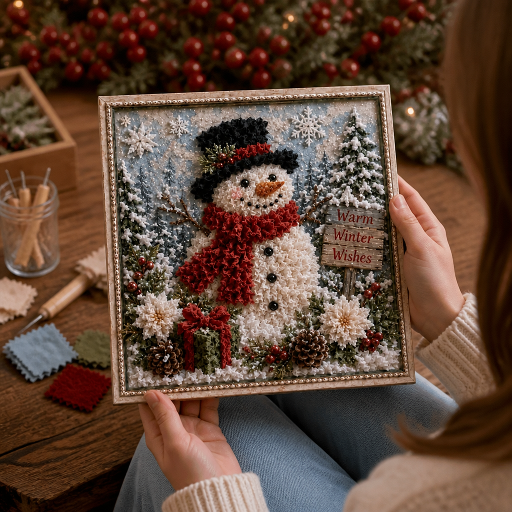 3D Stoff Bastelset Weihnachten – Vorgestanzt, Ohne Nähen & 6 Motive – Bild 4