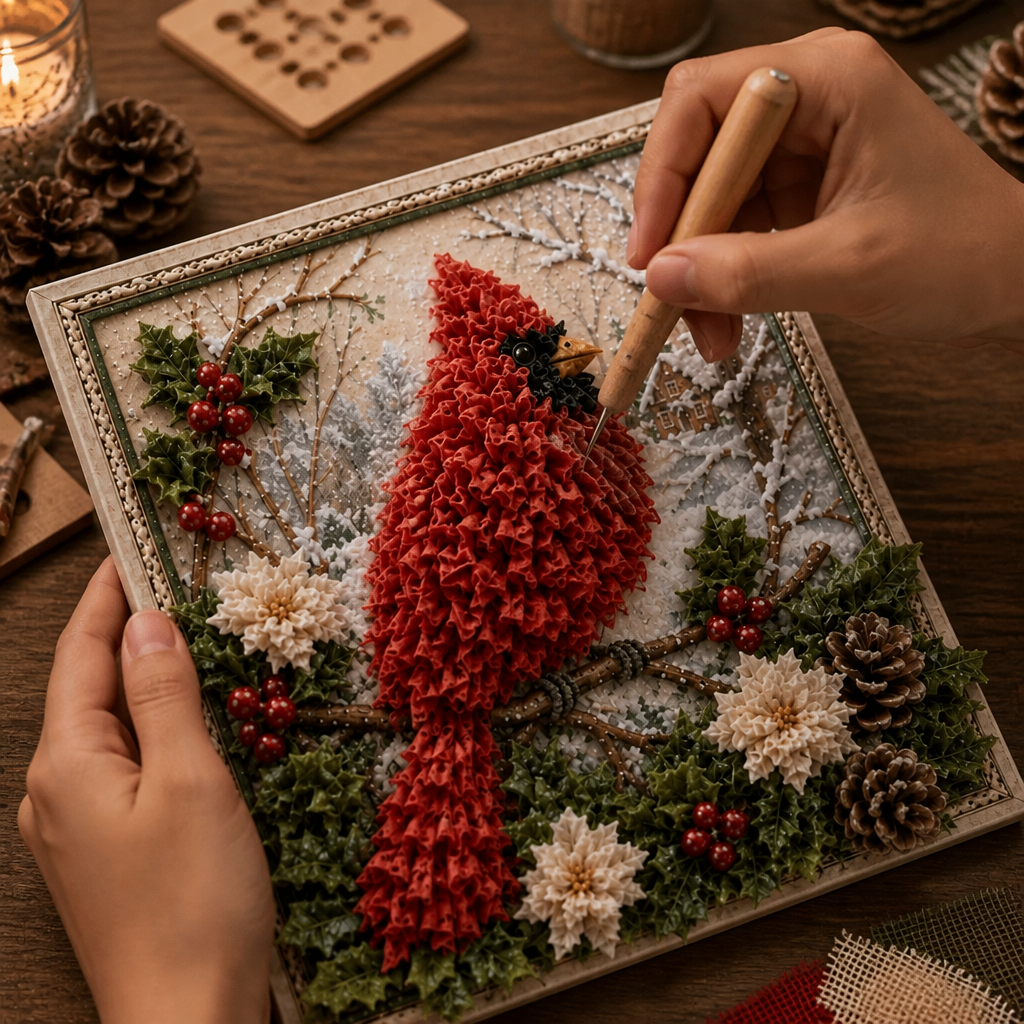 3D Stoff Bastelset Weihnachten – Vorgestanzt, Ohne Nähen & 6 Motive – Bild 5