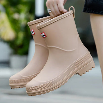 Damen Gummistiefel Halbschaft – Wasserdicht Rutschfest & Stylisch