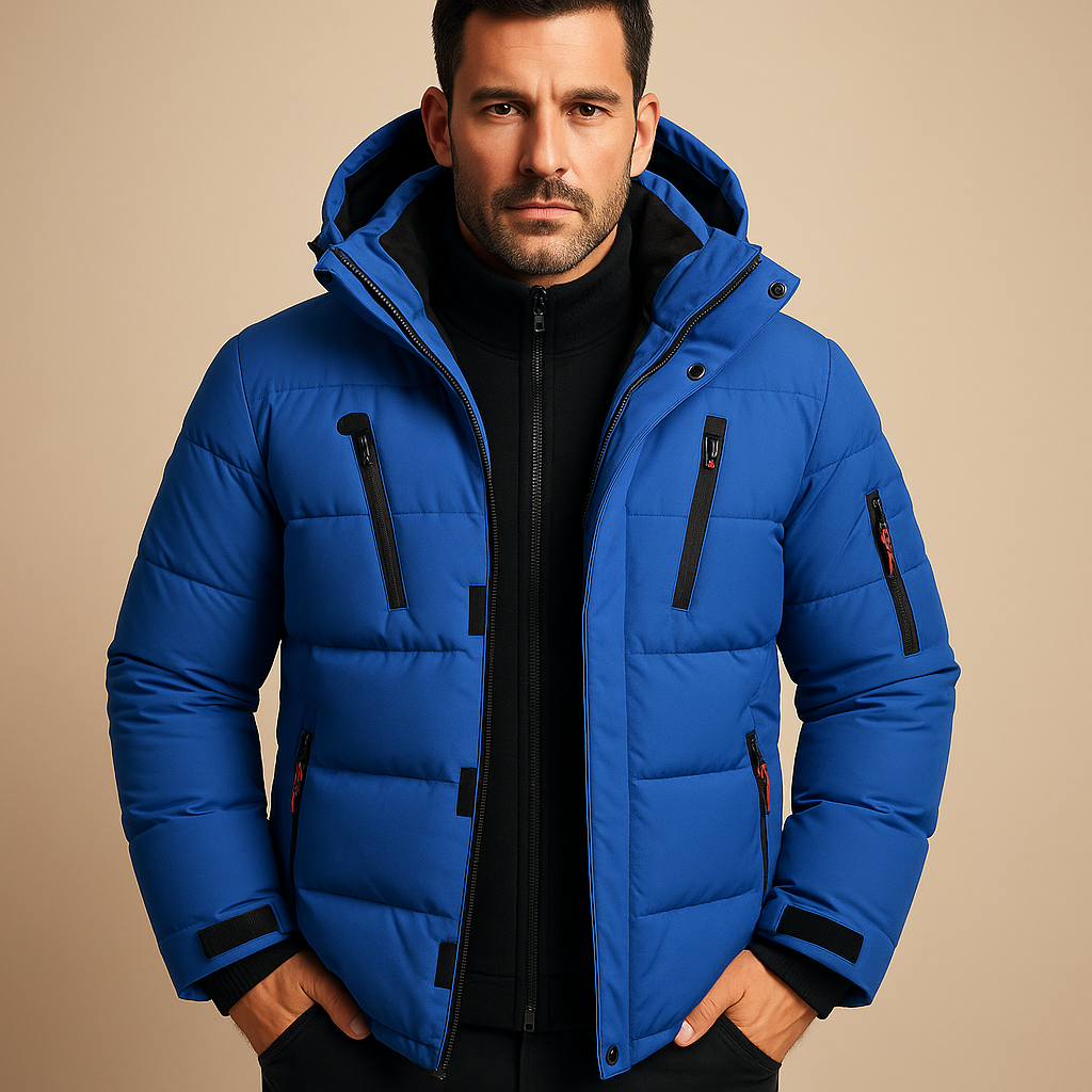 Klaus | Herren Winterjacke – Robust, Dick Gefüttert & Reißverschluss