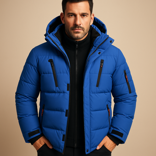 Klaus | Herren Winterjacke – Robust, Dick Gefüttert & Reißverschluss